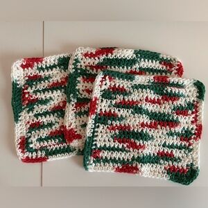 Crotchet Wash Cloths set of 3 Handcrafted